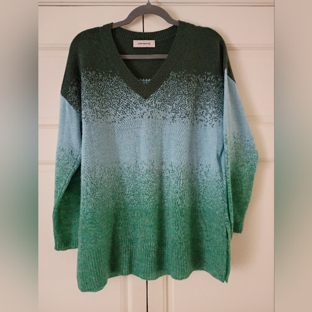 Aldomartins Multicolor Knit Wool + Alpaca Sweater.Pit To Pit 21".New Condition